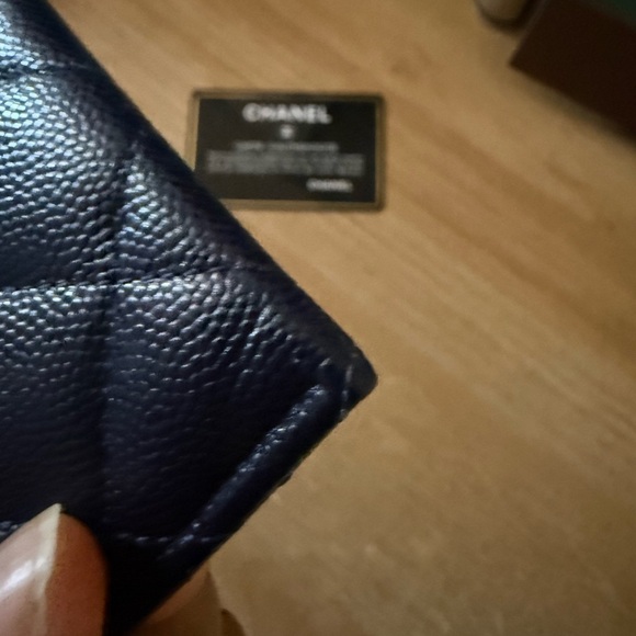 Chanel Navy Quilted Card Holder - Picture 9 of 15